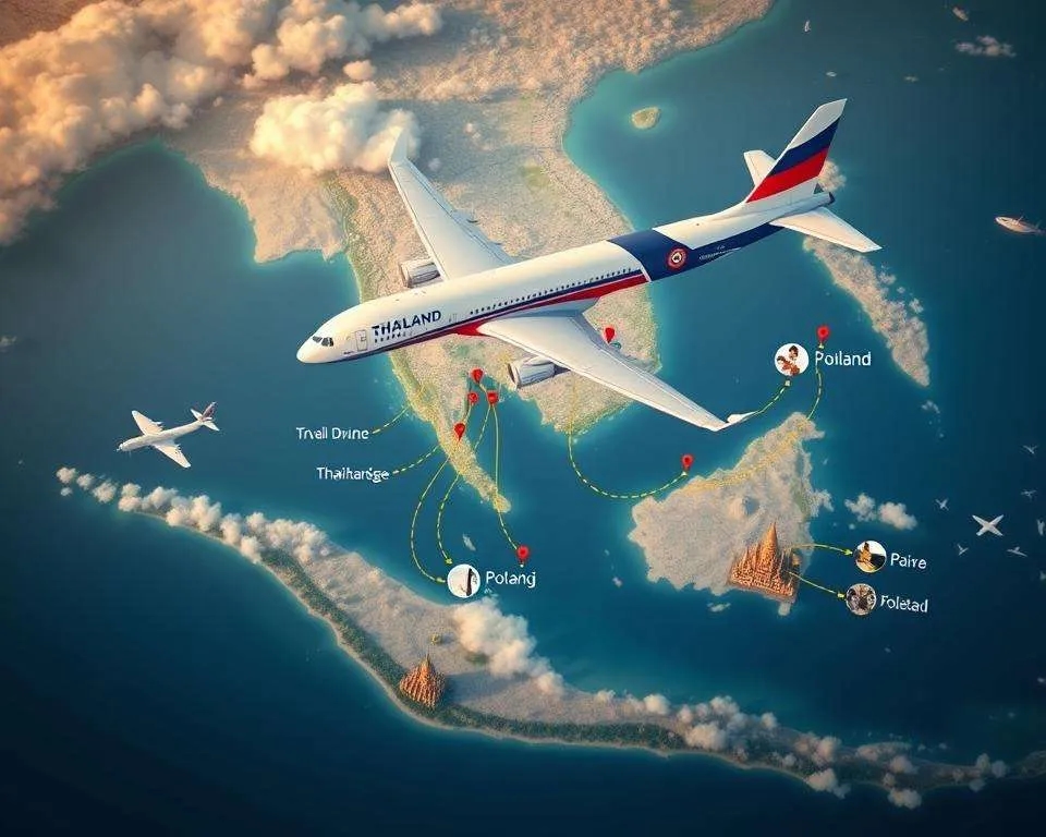 Ile trwa lot Warszawa Tajlandia? Zaskakujące czasy przelotu i trasy